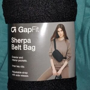 GAP Black Sherpa Crossbody Bag